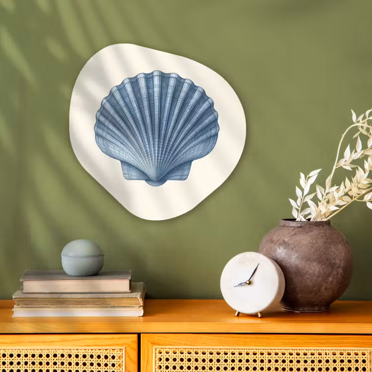 Forme organique - Forex - Côtes - Bleu - Coquille — 2