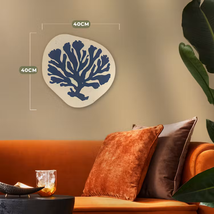 Forme organique - Forex - Corail bleu - Branches - Beige — 4