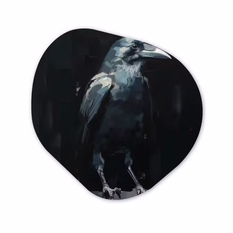 Forme organique - Forex - Corbeau - Oiseaux - Noir — 1