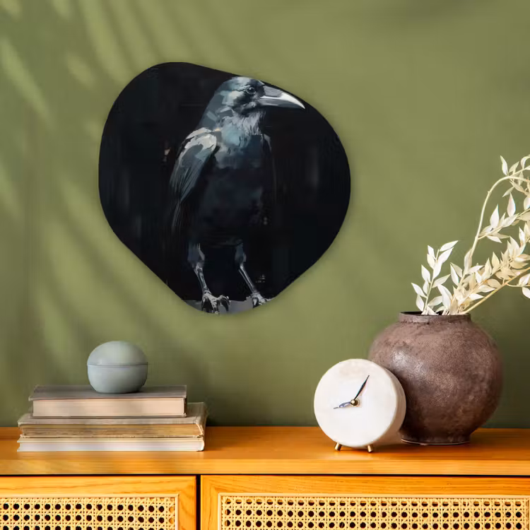 Forme organique - Forex - Corbeau - Oiseaux - Noir — 2
