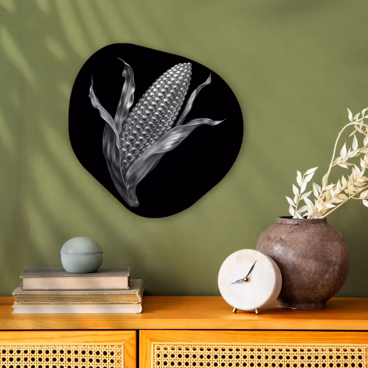 Forme organique - Forex - Corncob - Métal brillant - Elégant — 2