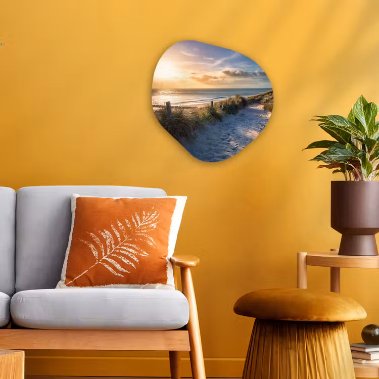 Forme organique - Forex - Coucher de soleil - Plage - Dune - Herbe - Banc — 3