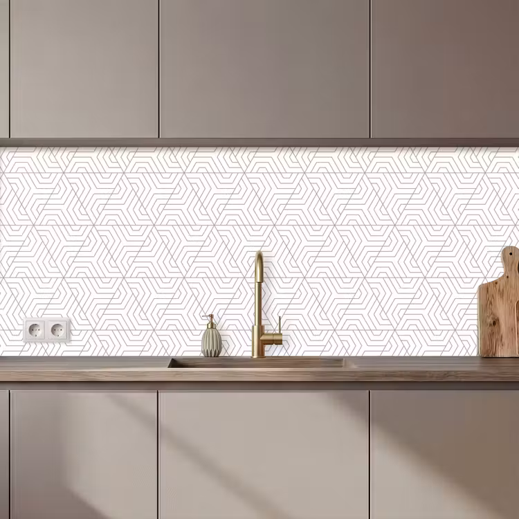 Crédence cuisine - Abstrait - Modèles - Conception - Triangle — 1