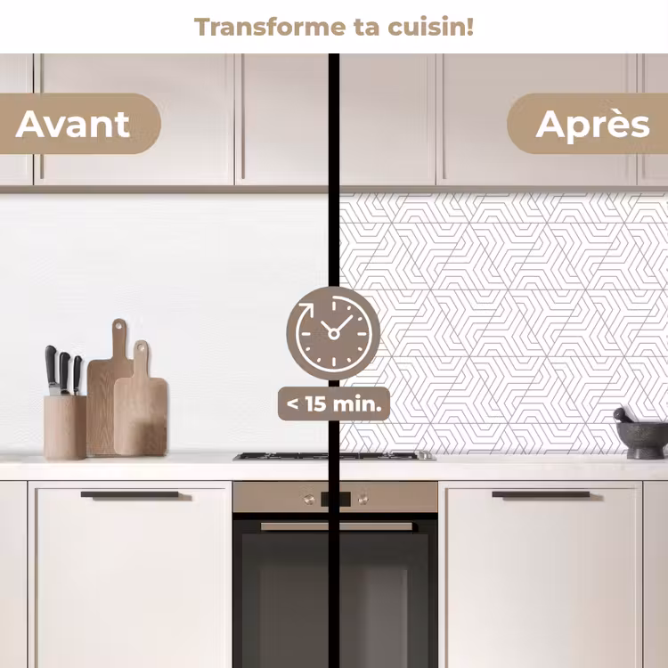 Crédence cuisine - Abstrait - Modèles - Conception - Triangle — 3