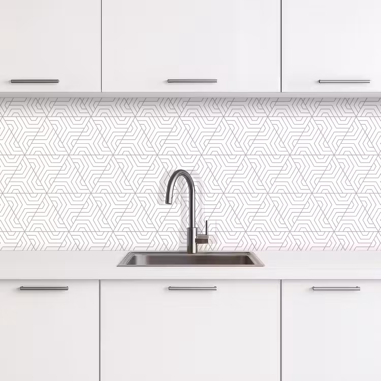 Crédence cuisine - Abstrait - Modèles - Conception - Triangle — 4