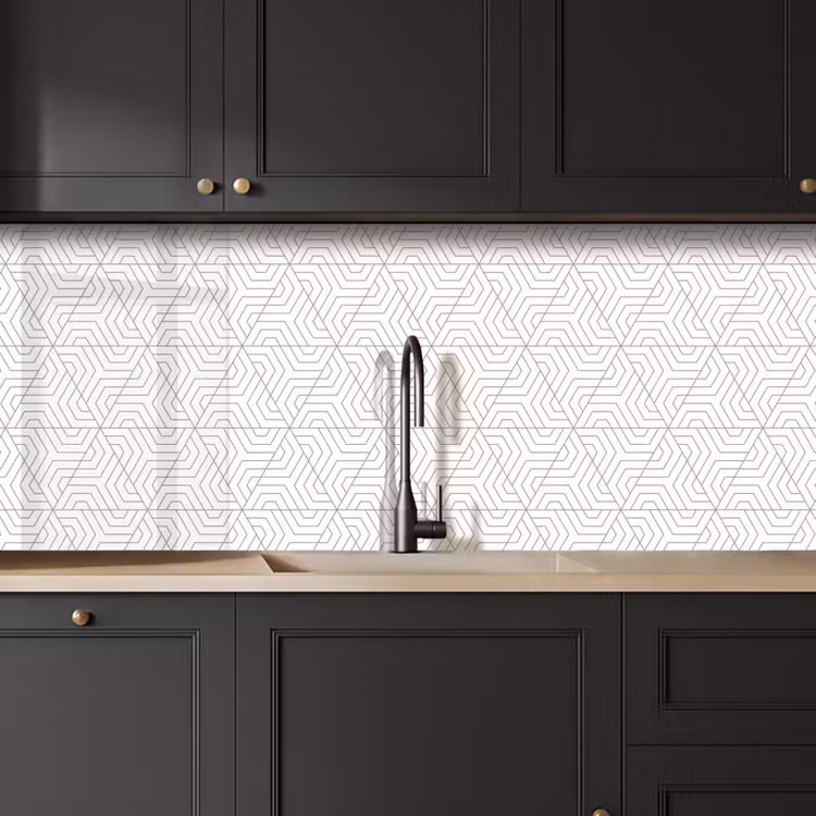 Crédence cuisine - Abstrait - Modèles - Conception - Triangle — 5