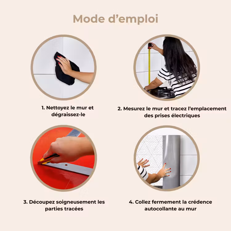 Crédence cuisine - Abstrait - Modèles - Conception - Triangle — 7
