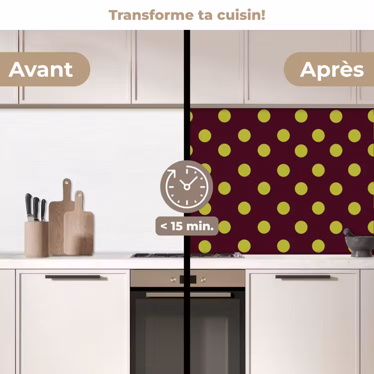 Crédence cuisine - Classique - Points - Vert — 3