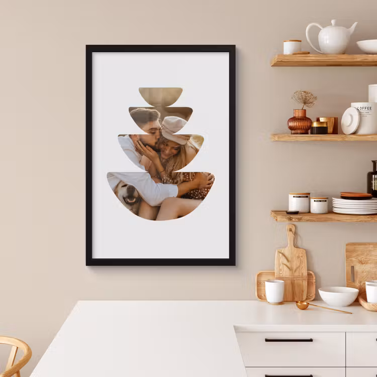 Affiche encadrée - Demi cercles — 4