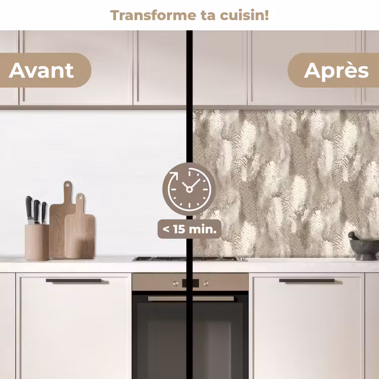 Crédence cuisine - Serpent - Texture - Sable — 3