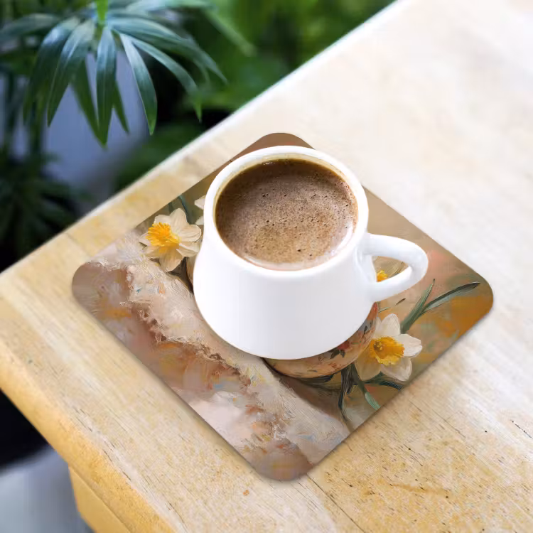 Dessous de verre - Fleurs - Oeufs - Peints — 3