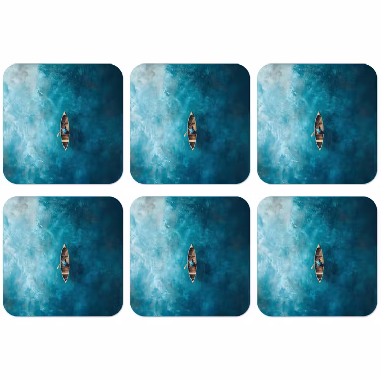 Dessous de verre - Bateau - Eau - Bleu — 1