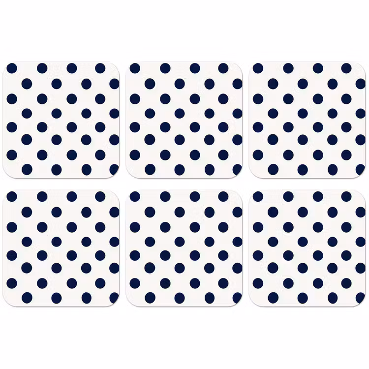 Dessous de verre - Classique - Points - Bleu — 1