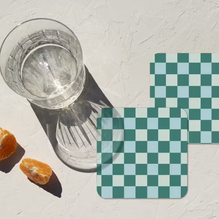 Dessous de verre - Échecs - Classique - Vert — 2