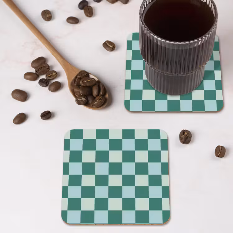 Dessous de verre - Échecs - Classique - Vert — 4