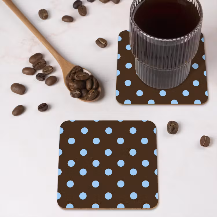 Dessous de verre - Classique - Points - Marron — 4