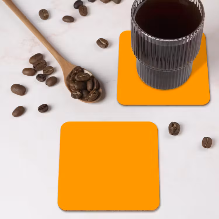 Dessous de verre - Chaud - Ocre - Orange — 4