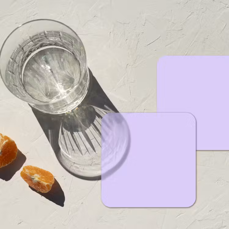 Dessous de verre - Clair - Orchidée - Violet — 2