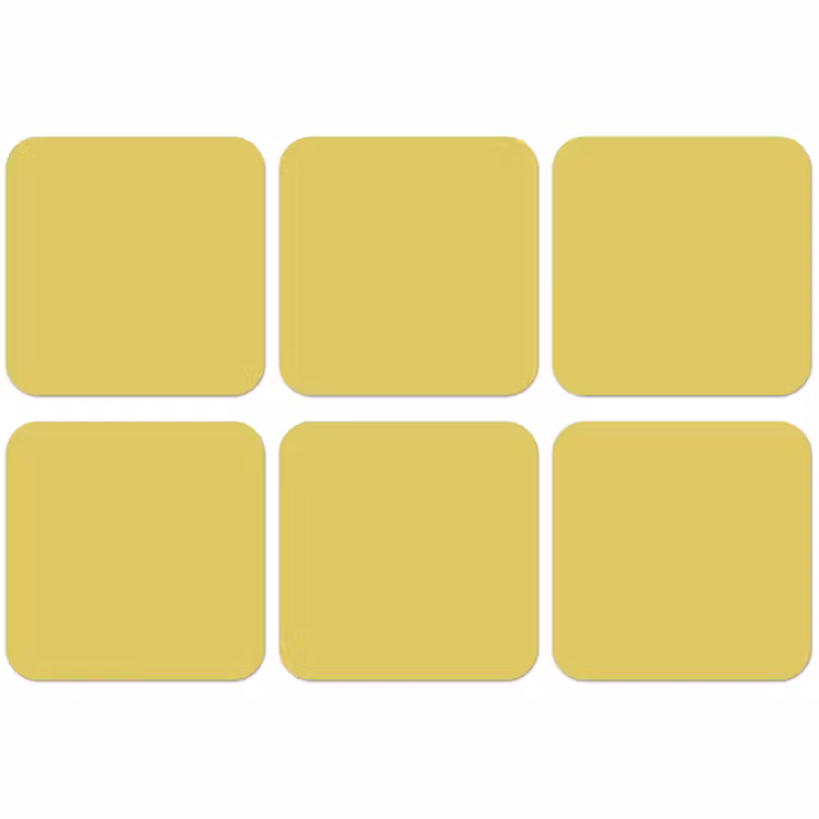 Dessous de verre - Doré - Ocre - Jaune — 1