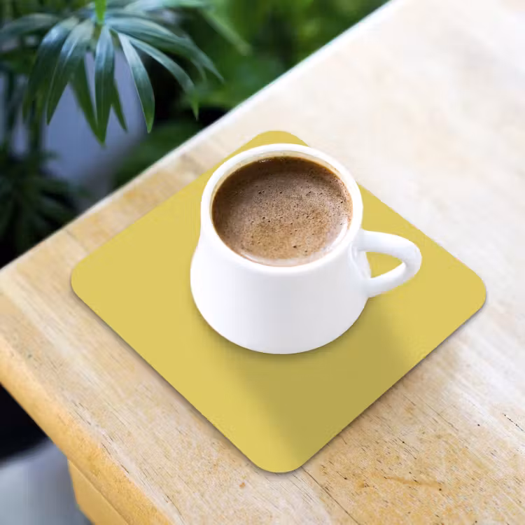 Dessous de verre - Doré - Ocre - Jaune — 3