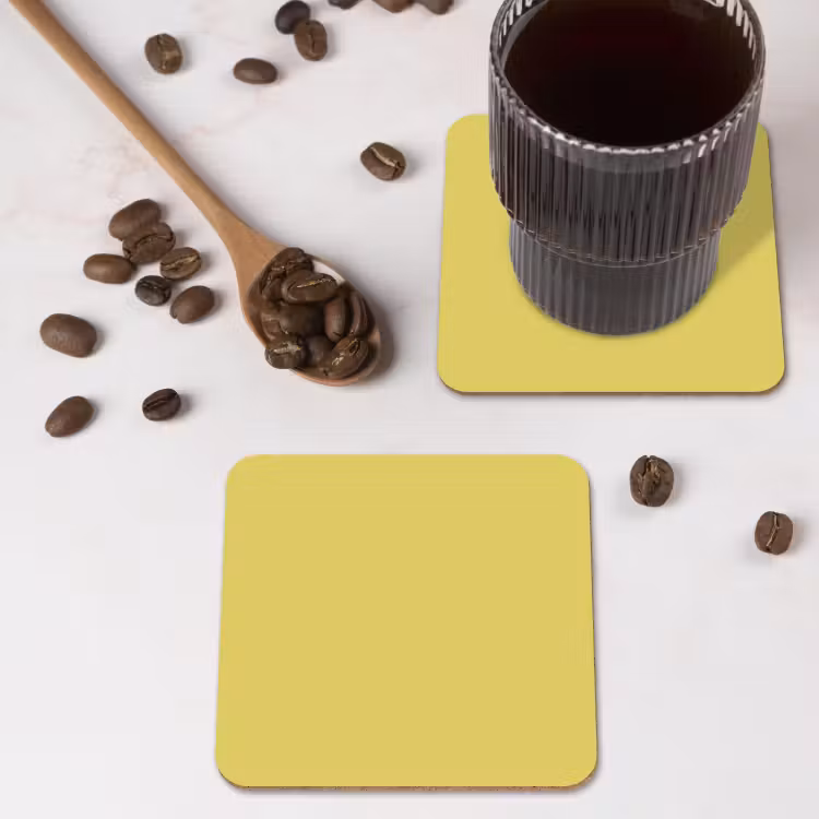 Dessous de verre - Doré - Ocre - Jaune — 4
