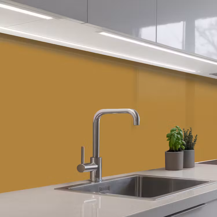 Crédence cuisine - Rhythmic - Ocre - Jaune — 2