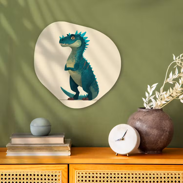 Forme organique - Forex - Dinosaure - Turquoise - Épines — 2