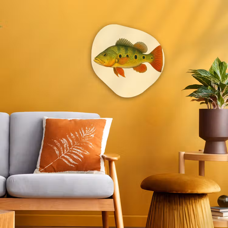 Forme organique - Forex - Écailles - Poisson - Vert - Illustration — 3