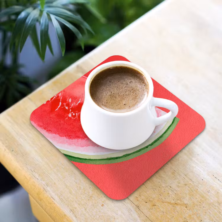 Dessous de verre - Pastèque - Rouge - Été — 3