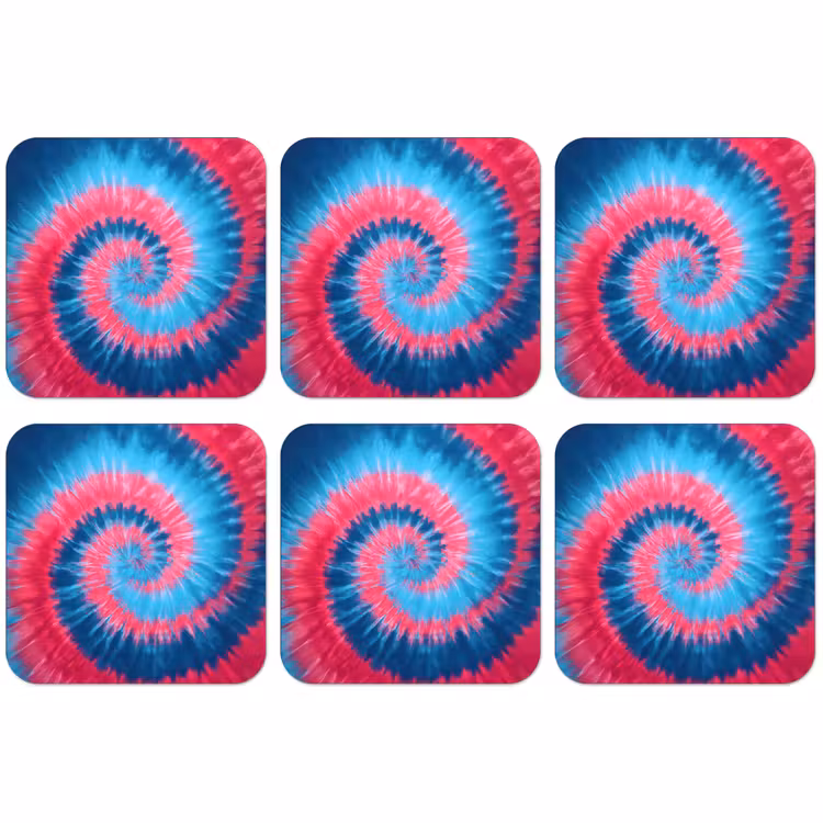 Dessous de verre - Spirale - Rose - Rotative — 1