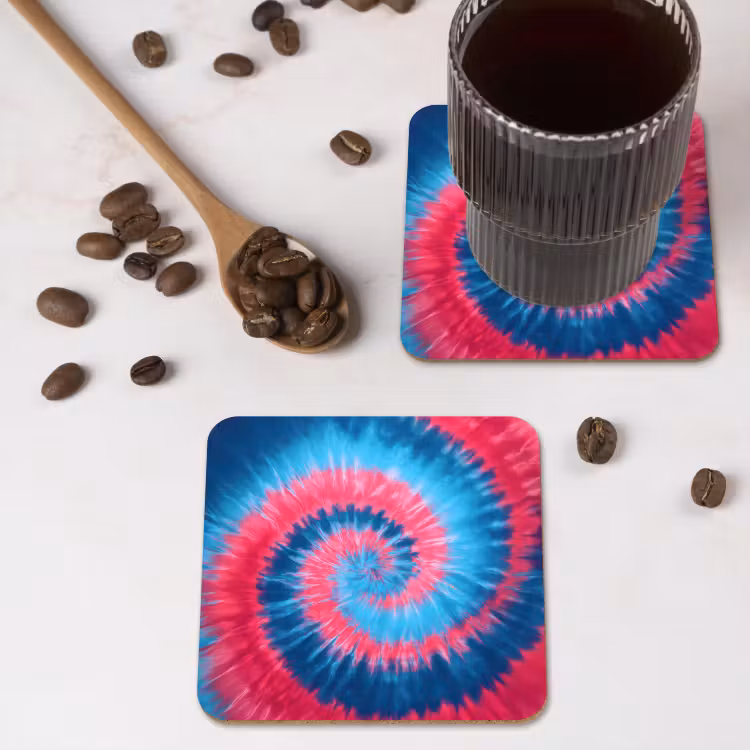 Dessous de verre - Spirale - Rose - Rotative — 4