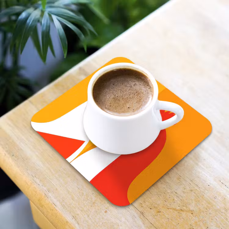 Dessous de verre - Poulets - Orange - Plaines — 3