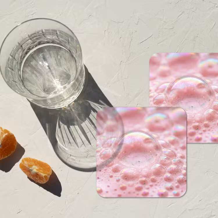 Dessous de verre - Mousse - Texture - Rose — 2