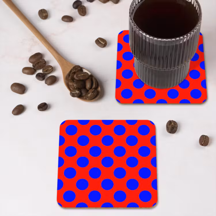 Dessous de verre - Points - Classique - Rouge — 4
