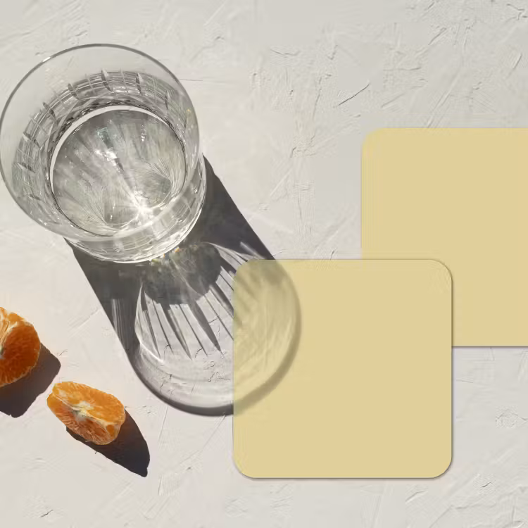 Dessous de verre - Mellow - Touch - Jaune — 2