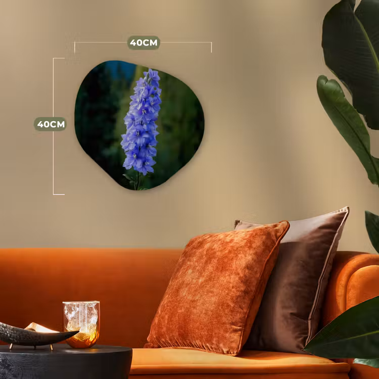 Forme organique - Forex - Fleurs - Bleu - Pin — 4