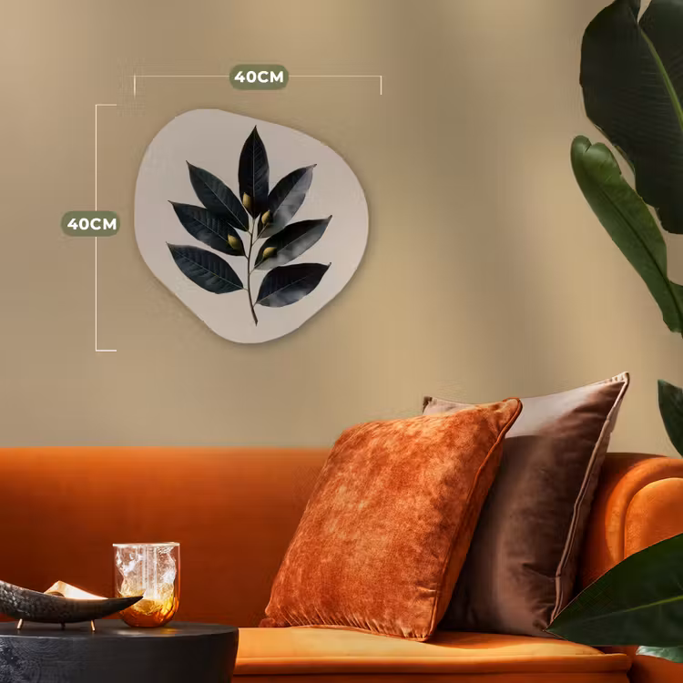 Forme organique - Forex - Feuilles de laurier - Bourgeons de fleurs - subtil — 4