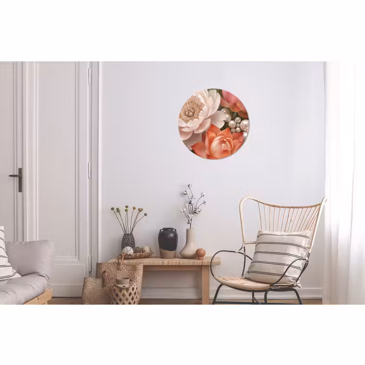 Fleurs - Perles - Élégant - Rose - Blanc — 2
