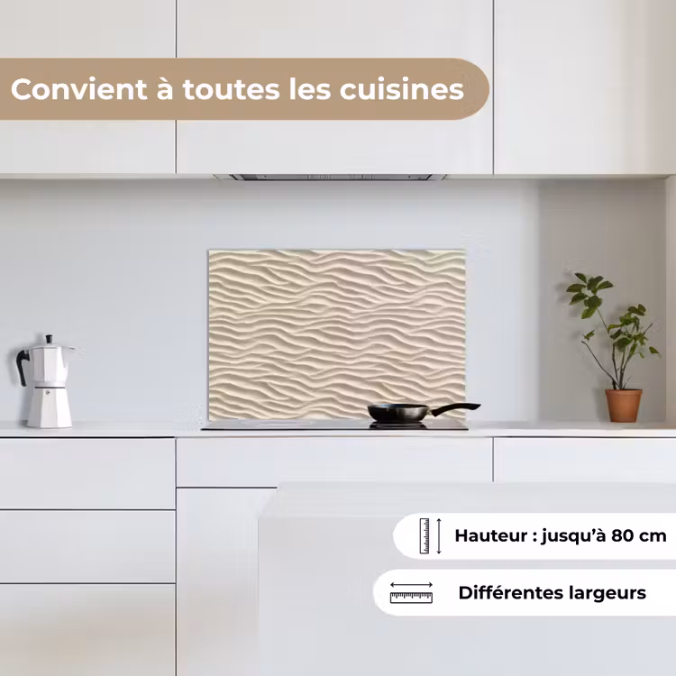 Fond de hotte - Sable - Vagues - Beige — 9
