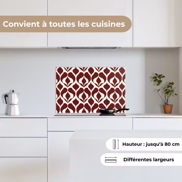 Fond de hotte - Rouge - Drop pattern - Graphic — 9
