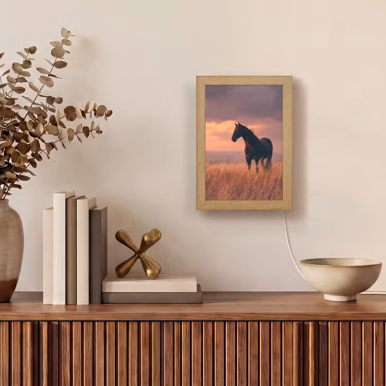 Lampe de table - Cheval - Nuages - Champ libre — 4