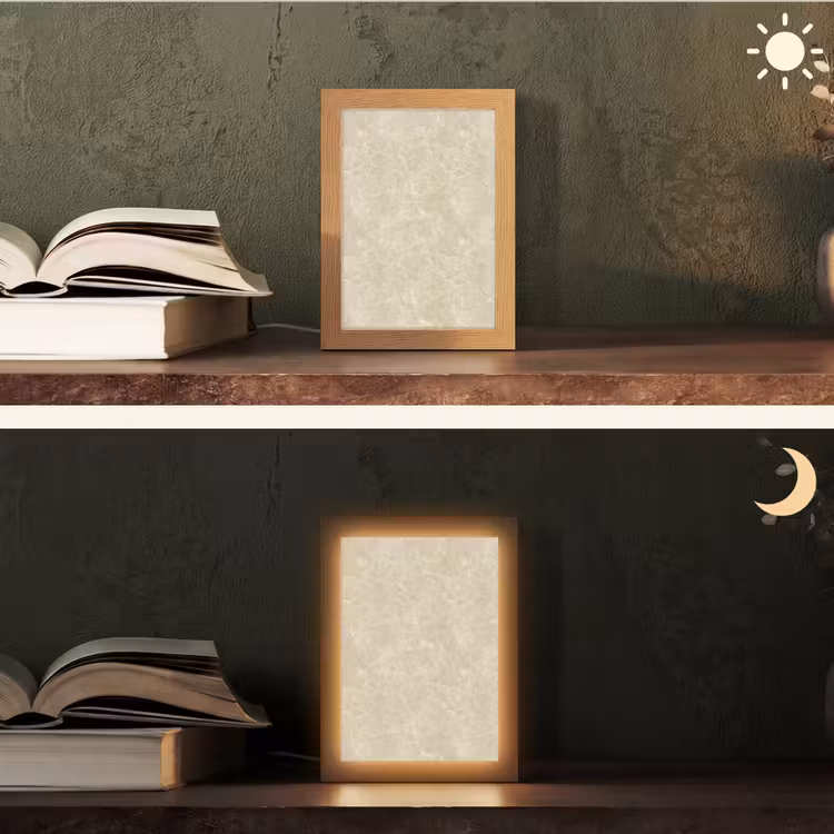 Lampe de table - Beige clair - Marbre - Veines de diffusion — 5