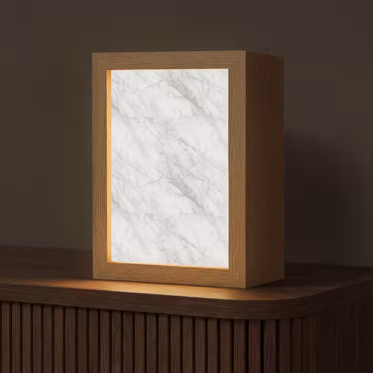 Lampe de table - Classique - Marbre - Gris — 1