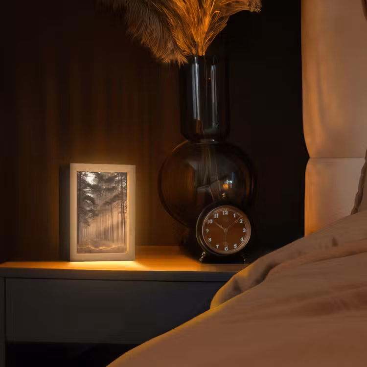 Lampe de table - Forêt - Brouillard - Soleil — 2