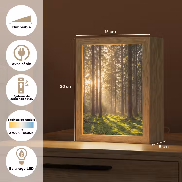 Lampe de table - Forêt - Herbe - Soleil — 6