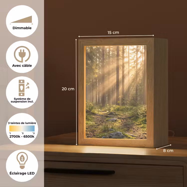 Lampe de table - Forêt - Soleil - Herbe — 6