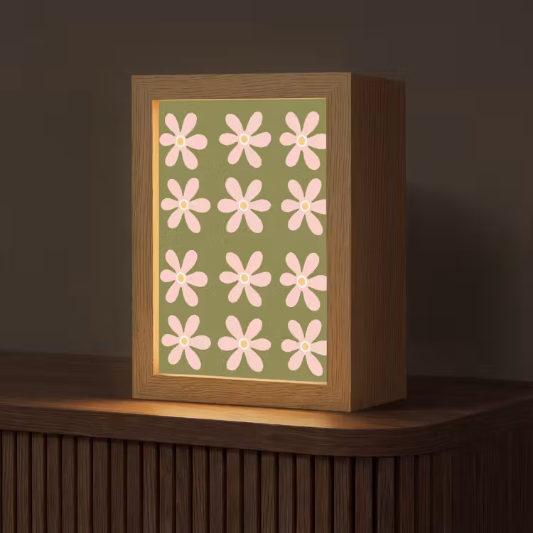 Lampe de table - Fleur - Moderne - Vert — 1
