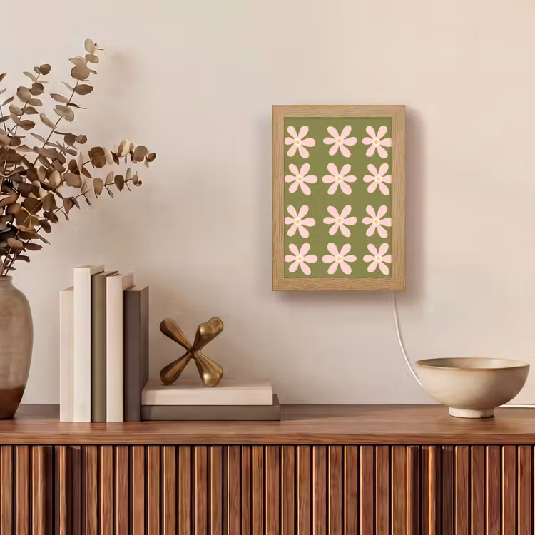 Lampe de table - Fleur - Moderne - Vert — 4