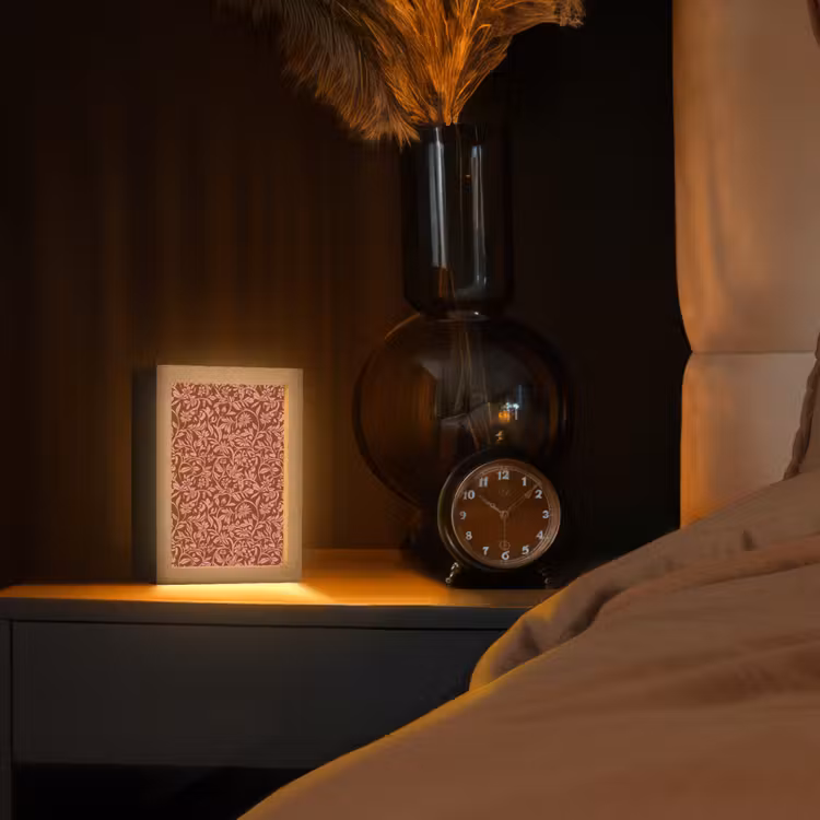 Lampe de table - Fleurs - Impression - Rose — 2