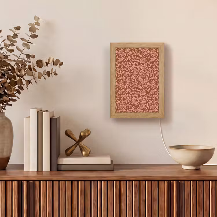 Lampe de table - Fleurs - Impression - Rose — 4